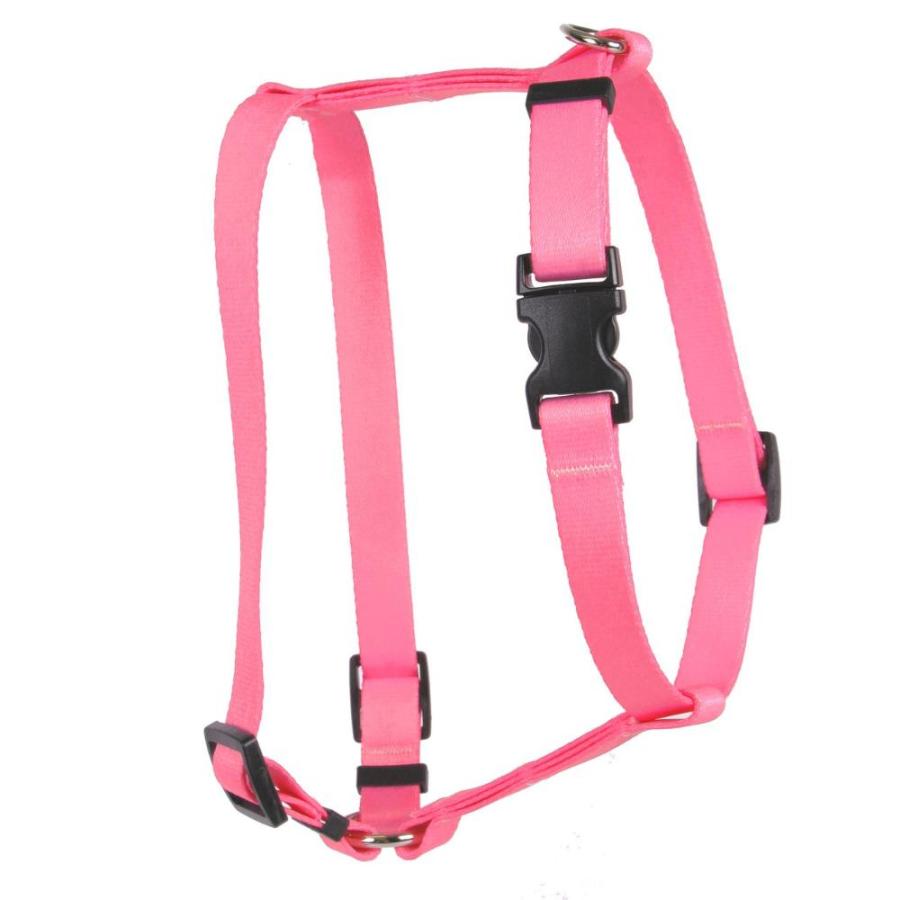 Yellow Dog Design Light Pink Simple Solid Roman Style H Dog Harness
