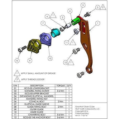 タイムセール！ Wolf Tooth Components ウルフトゥースコンポーネント Gnarwolf ナーウルフ チェーンガイド ISCG05 マウント