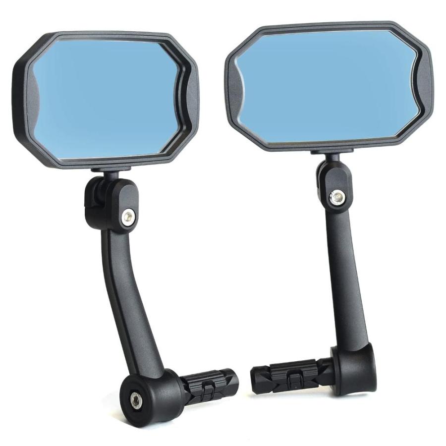 BriskMore Bar End Bike Mirrors High?Definition Convex Glass Lens for