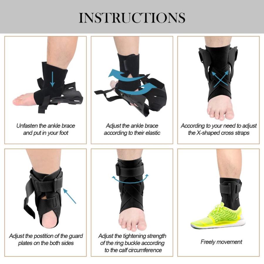 ー品販売 ZOUYUE Ankle Brace Ankle Support Brace for Ankle Sprains Ankle Braces for M