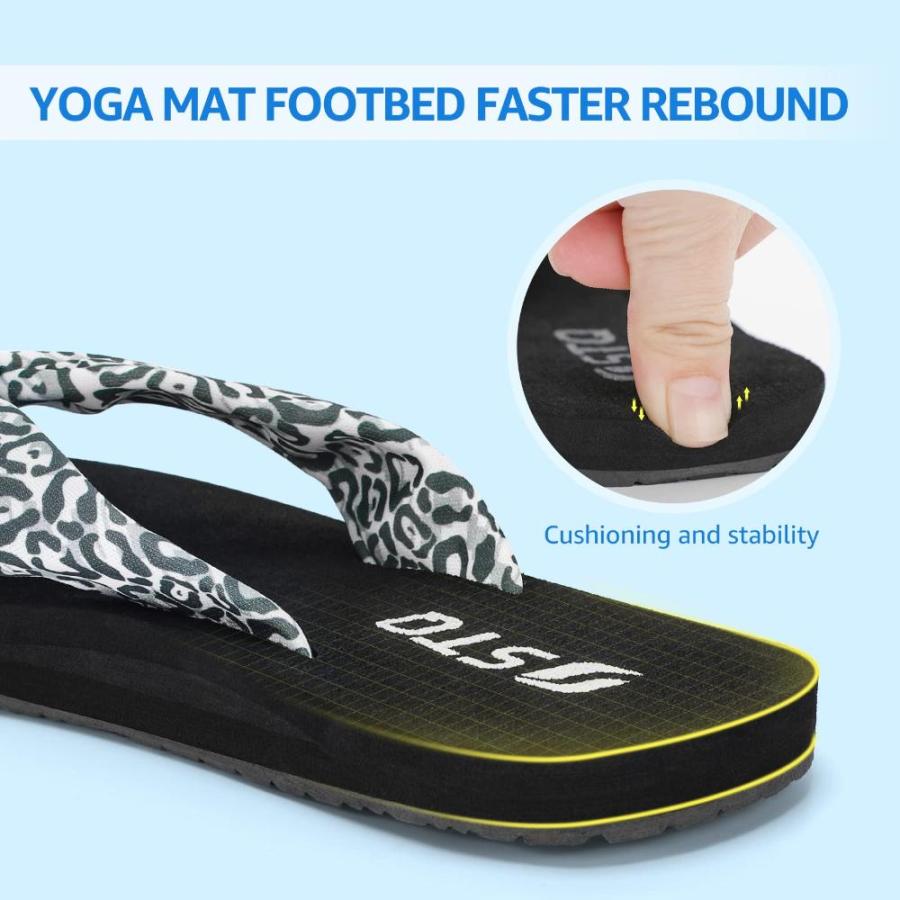 STQ Womens Flips Flops with Yoga Mat Quick Dry Thong
