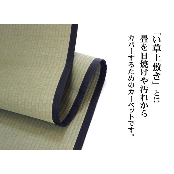 純国産 い草 上敷き カーペット 麻綿織 『清正』 本間6畳(約286×382cm） 熊本県八代産イ草使用[13]_1