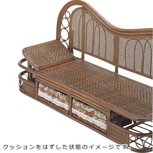 【ラスト1点】 3人掛け籐カウチソファ 幅185cm y614b 籐家具 籐 ラタン家具 ラタン ラタン製 椅子 チェア ソファー ソファ 座面下収納引出し付 幅1850 奥行600 高さ900 【SKC1263294838】(44841円)