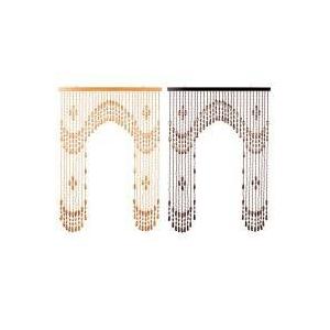 のれん 暖簾 おしゃれ デザイン 和風 モダン ロング 玉のれん 珠のれん 木製 ビーズ 幅85 長さ1 間仕切り カーテン つっぱり Blusquare Org