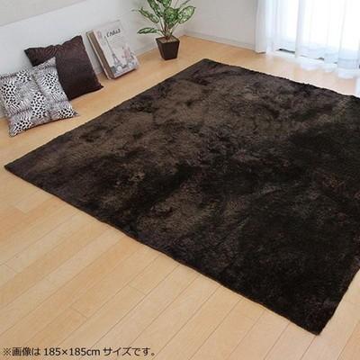 ラグ ラグマット カーペット おしゃれ 北欧 絨毯 シャギーラグ 厚手 極厚 洗えるラグ 滑り止め 床暖房 130×185 2畳 ブラウン