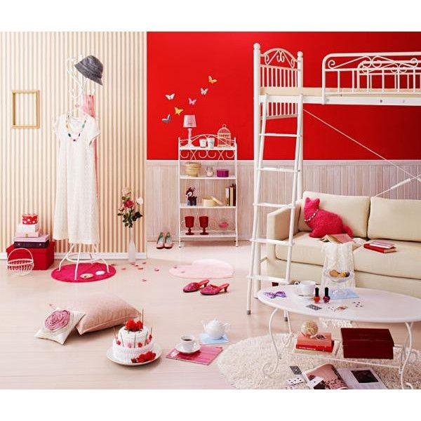 可愛い！アイアンラック メタルラック アイアン ラック 姫系 かわいい おしゃれ 猫脚 アイアン