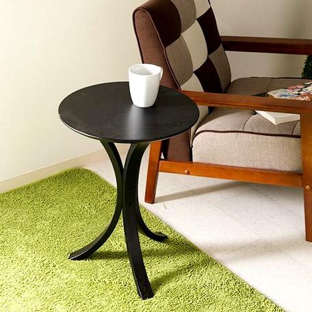 作業台 フラワースタンド サイド テーブル ブラック 黒 ( ナイト