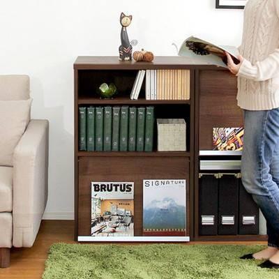 本棚 収納棚 整理棚 ラック 大容量 扉付き 子供 コンパクト 単行本棚 文庫本棚 漫画本棚 3段 ロー マガジンラック 約 幅60 Kag 家具 インテリア通販アットカグ 通販 Yahoo ショッピング