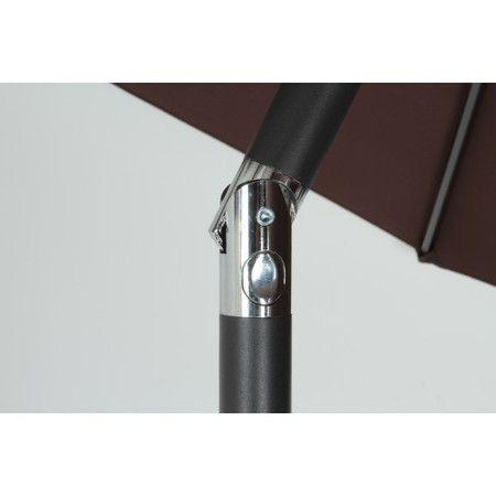 パラソル 庭 ガーデンパラソル おしゃれ 海 ビーチパラソル 大型 大きい テラス 日よけ 日傘 ブラウン 茶色 重り別売り 幅270_4