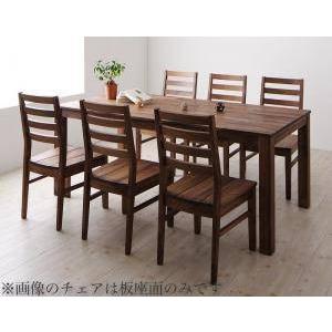 ダイニングテーブルセット 6人用 椅子 おしゃれ 北欧 7点 ( 机+チェア6脚 ) ウォールナット 板座×レザー座 幅180 デザイナーズ スタイリッシュ 無垢 大きい
