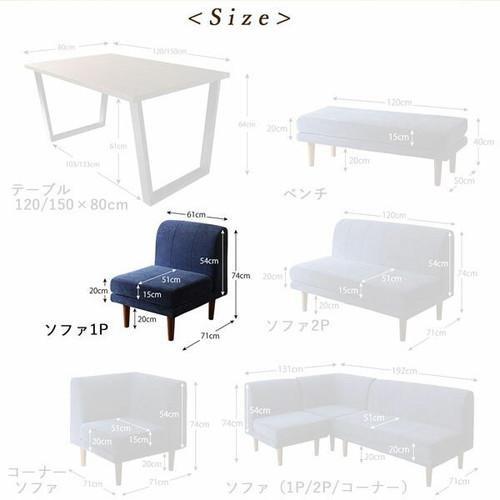 ソファー おしゃれ 安い 1人掛け 一人暮らし コンパクト ミニ 小さめ 60cm ボックス ファミレス 脚 布張り 北欧 モダン デザイナーズ 高級 ミッドセンチュリー_2