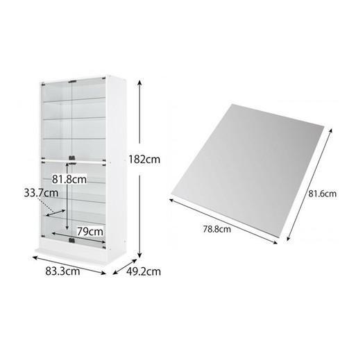 数量は多 コレクションケース ガラスキャビネット ガラスケース ショーケース 棚 ラック Led付ラック ワイド 本体 両開 鏡2枚 奥行39 内祝い Focuseastpatchogue Com