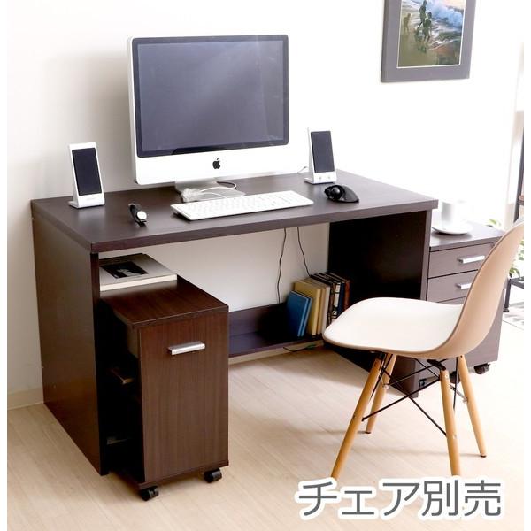 パソコンデスク 勉強机 PCデスク おしゃれ 安い 北欧 シンプル オフィスデスク 大人 子供 ブラウン 幅120 奥行60 高さ73