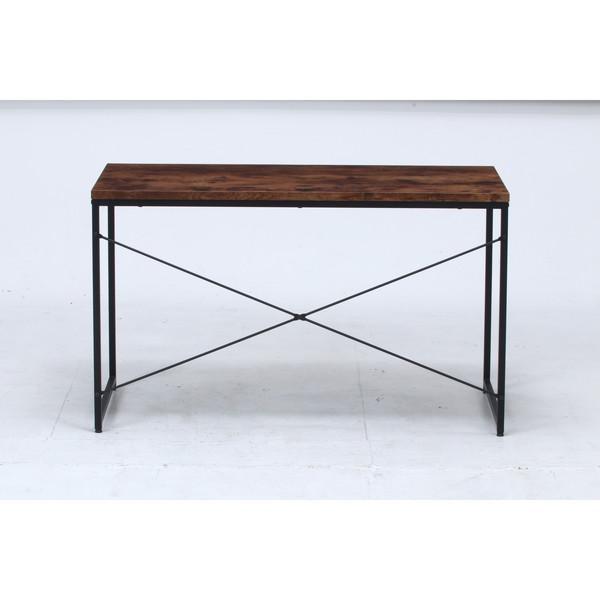 【幅120㎝】パソコンデスク オフィスデスク PCデスク 北欧【ダークブラウン】 パソコンデスク 勉強机 PCデスク おしゃれ 安い 北欧 シンプル