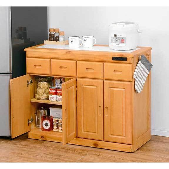 キッチンカウンター レンジ台 おしゃれ レンジラック 食器棚 おしゃれ 北欧 ダイニングボード 安い キッチン 収納 食器棚 棚 ダイニングボード 間仕切り カップボード 大容量 作業台 木製 家具 インテリア通販アットカグ ラック Kag