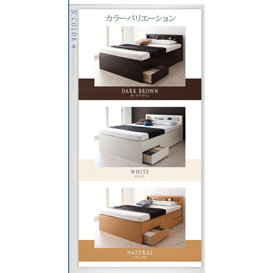 セミシングルベッド 一人暮らし コンパクト 小さい マットレス付き チェスト ベッド下 収納 引き出し 大容量 宮 棚 携帯 コンセント スマホ 充電 ヴィンテージ_3
