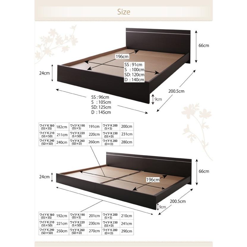 中古品 連結ベッド 幅260 キング ワイド 2人 3人 4人 家族 つなげる 2台 連結 分割 ファミリー 親子 マットレス付き セット ヘッドボード 薄型 ホテル モダン 高級 【ZYX2555824986】(90722円)