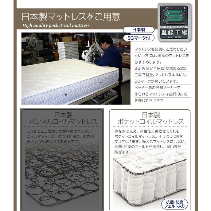連結ベッド 幅240 キング ワイド 2人 3人 4人 家族 つなげる 2台 連結 分割 ファミリー 親子 マットレス付き ベッド下 収納 大容量 高い 床下 スペース 全面_6