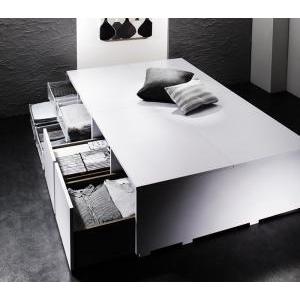 セミダブルベッド 一人暮らし SD フレームのみ チェストベッド ミドル ベッド下収納 引き出し 大容量 ヘッドレス 布団可 フラット床板 箱型 ホテル モダン 高級