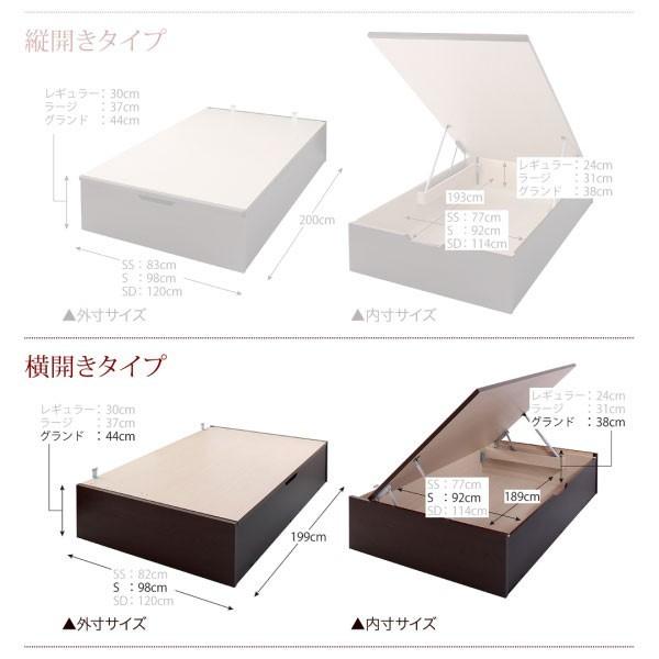 シングルベッド 一人暮らし フレームのみ 跳ね上げ式ベッド ガス圧 ベッド下 収納付き 大容量 ヘッドレス デザイナーズ ホテル モダン 高級 メンズ_2
