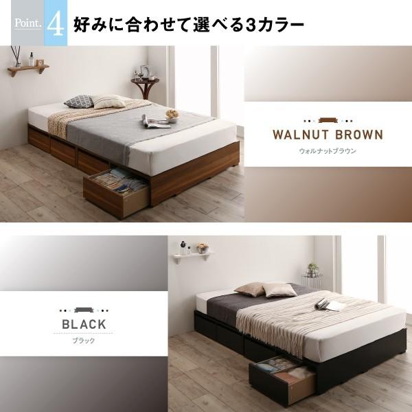 シングルベッド 一人暮らし フレームのみ チェスト ベッド下 収納