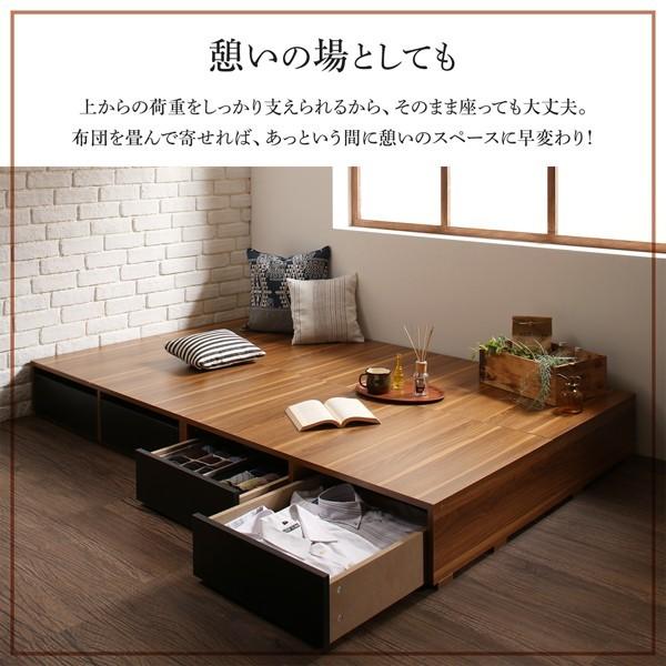 シングルベッド 一人暮らし フレーム ベッド下収納 大容量 床下収納