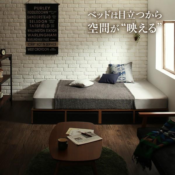 シングルベッド 一人暮らし フレーム ベッド下収納 大容量 床下収納