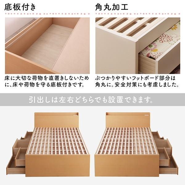 セミシングルベッド 一人 コンパクト 小さい マットレス付 チェスト 収納 引き出し 棚 携帯 コンセント スマホ 充電 布団可 すのこ 通気性 カビ 北欧 おしゃれ_16