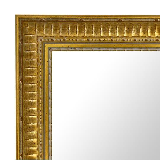 【直営店買付】 フレームミラー 鏡 ミラー 壁掛け鏡 壁掛けミラー ウオールミラー （ゴールド 金箔仕立て）：A-682G-373mmx475mm