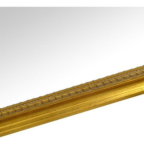 【直営店買付】 フレームミラー 鏡 ミラー 壁掛け鏡 壁掛けミラー ウオールミラー （ゴールド 金箔仕立て）：A-682G-373mmx475mm