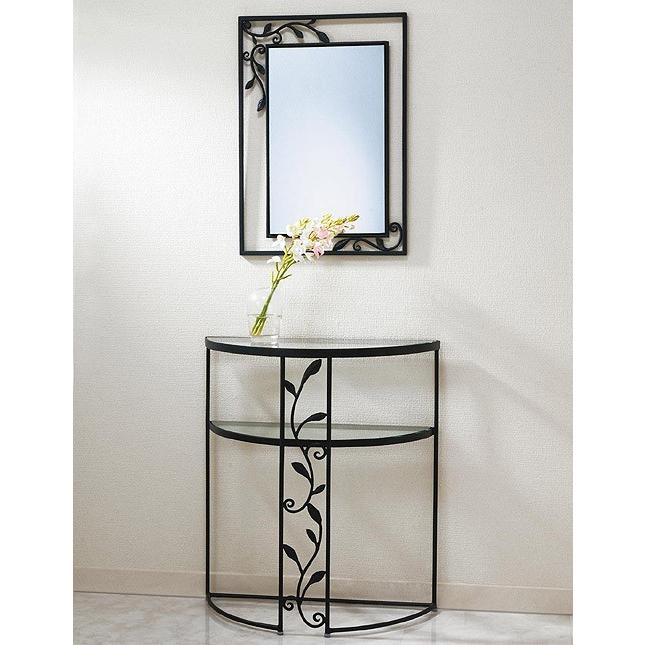 フレームミラー 鏡 ミラー 壁掛け鏡 ウオールミラー（ロートアイアン