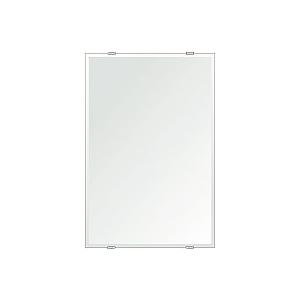 クリスタル ミラー 洗面鏡 浴室鏡 300x450mm 長方形 クリスタルカット 洗面 鏡 浴室 壁掛け ミラー 日本製 5mm厚 取付金具と説明書 壁掛け鏡 ウオールミラー