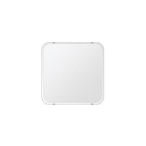 クリスタル ミラー 洗面鏡 浴室鏡 450x450mm 角丸四角形 クリスタルカット 洗面 鏡 浴室 壁掛け ミラー 日本製 5mm厚 取付金具と説明書 壁掛け鏡 ウオールミラー