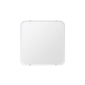 クリスタル ミラー 洗面鏡 浴室鏡 550x550mm 角丸四角形 クリスタルカット 洗面 鏡 浴室 壁掛け ミラー 日本製 5mm厚 取付金具と説明書 壁掛け鏡 ウオールミラー