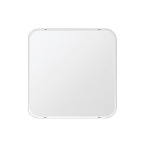 クリスタル ミラー 洗面鏡 浴室鏡 650x650mm 角丸四角形 クリスタルカット 洗面 鏡 浴室 壁掛け ミラー 日本製 5mm厚 取付金具と説明書 壁掛け鏡 ウオールミラー
