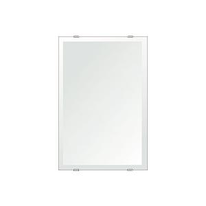 クリスタル ミラー 洗面鏡 浴室鏡 300x450mm 長方形 デラックスカット 洗面 鏡 浴室 壁掛け ミラー 日本製 5mm厚 取付金具と説明書 壁掛け鏡 ウオールミラー
