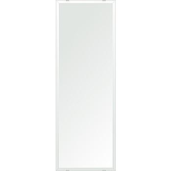 クリスタル ミラー 洗面鏡 浴室鏡 350x1000mm 長方形 デラックスカット 洗面 鏡 浴室 壁掛け ミラー 日本製 5mm厚 取付金具と説明書 壁掛け鏡 ウオールミラー