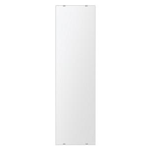 クリスタル ミラー 洗面鏡 浴室鏡 250x1000mm 長方形 シンプルカット 洗面 鏡 浴室 壁掛け ミラー 日本製 5mm厚 取付金具と説明書 壁掛け鏡 ウオールミラー 防湿