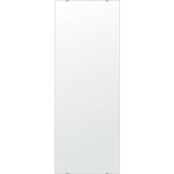 クリスタル ミラー 洗面鏡 浴室鏡 450x1200mm 長方形 シンプルカット 洗面 鏡 浴室 壁掛け ミラー 日本製 5mm厚 取付金具と説明書 壁掛け鏡 ウオールミラー 防湿
