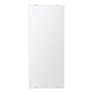 クリスタル ミラー 洗面鏡 浴室鏡 500x1100mm 長方形 シンプルカット 洗面 鏡 浴室 壁掛け ミラー 日本製 5mm厚 取付金具と説明書 壁掛け鏡 ウオールミラー 防湿