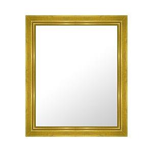 フレームミラー 鏡 ミラー 壁掛け鏡 壁掛けミラー ウオールミラー （ゴールド 金箔仕立て）：C-1004G-487mmx588mm