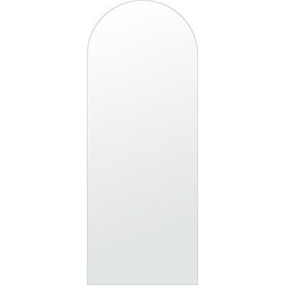 クリスタル ミラー 350x900mm アーチ形状 シンプルカット 鏡 壁掛け ミラー 壁掛け 日本製 5mm厚 玄関 リビング 寝室 トイレ 取付金具と説明書 壁掛け鏡 壁に