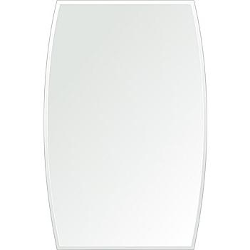 クリスタル ミラー 400x610mm ドラム クリスタルカット 鏡 壁掛け ミラー 壁掛け 日本製 5mm厚 玄関 リビング 寝室 トイレ 取付金具と説明書 壁掛け鏡 壁に直付_1