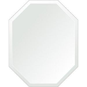 クリスタル ミラー 400x500mm 八角形 デラックスカット 鏡 壁掛け ミラー 壁掛け 日本製 5mm厚 玄関 リビング 寝室 トイレ 取付金具と説明書 壁掛け鏡 壁に直付