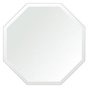 クリスタル ミラー 450x450mm 正八角形 デラックスカット 鏡 壁掛け ミラー 壁掛け 日本製 5mm厚 玄関 リビング 寝室 トイレ 取付金具と説明書 壁掛け鏡 壁に