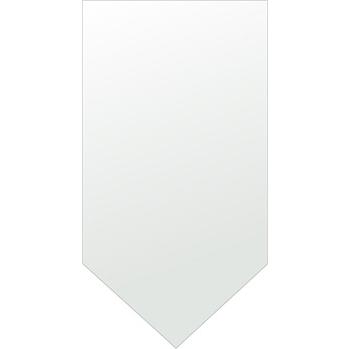 クリスタル ミラー 洗面鏡 浴室鏡 350x1200mm ブリット シンプルカット 洗面 鏡 浴室 壁掛け ミラー 日本製 5mm厚 取付金具と説明書 壁掛け鏡 ウオールミラー