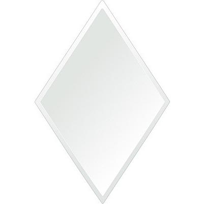 クリスタル ミラー 洗面鏡 浴室鏡 420x630mm ロザンジュ デラックスカット 洗面 鏡 浴室 壁掛け ミラー 日本製 5mm厚 取付金具と説明書 壁掛け鏡 ウオールミラー_1