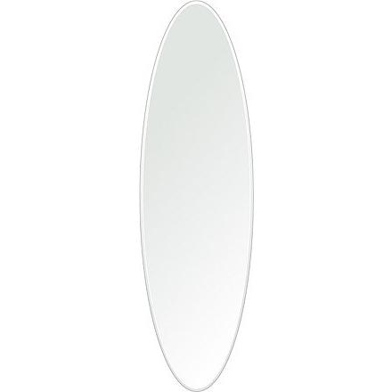最先端 楕円形 350x1200mm 浴室鏡 洗面鏡 ミラー クリスタル クリスタルカット ウオールミラー 壁掛け鏡 取付金具と説明書 5mm厚 日本製 ミラー 壁掛け 浴室 鏡 洗面 洗面鏡、風呂鏡
