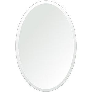 クリスタル ミラー 洗面鏡 浴室鏡 400x600mm 楕円形 デラックスカット 洗面 鏡 浴室 壁掛け ミラー 日本製 5mm厚 取付金具と説明書 壁掛け鏡 ウオールミラー |  | 01