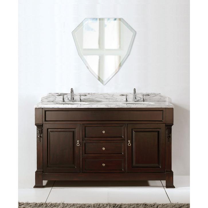 クリスタル シールド 浴室鏡 ミラー 洗面鏡 浴室鏡 450x470mm 450x470mm シールド デラックスカット 洗面 鏡 浴室 壁掛け ミラー 日本製 ウオールミラー 取付金具と説明書 ミラー 壁掛け鏡 Cdx Shield450x470 18mm 洗面 インテリア 5mm厚 鏡 Ivy